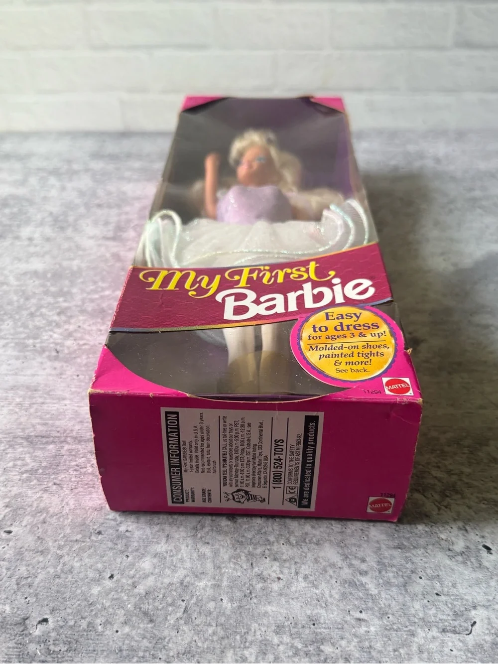 Vintage 1993 Mattel My First Barbie Easy to Dress Blonde Doll Sealed